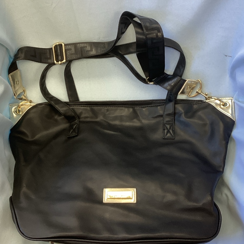 Versace Parfum Elegant Black Designer Tote Bag